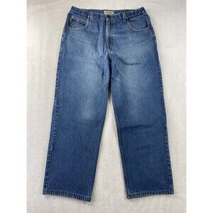 LL Bean Men’s 34X29 Comfort Waist Jeans Elastic Stretch Waist 100% Cotton